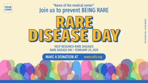 Edit a Disease Day flyer