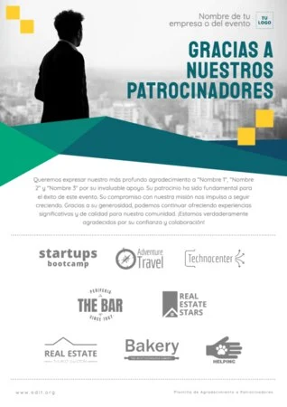 Edita un cartel para patrocinio