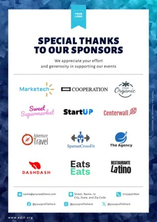 Edit a Flyer for Sponsorship