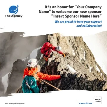 Edit a Flyer for Sponsorship