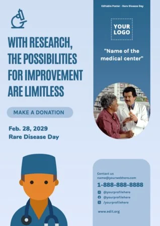 Edit a Disease Day flyer