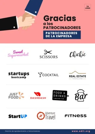 Edita un cartel para patrocinio