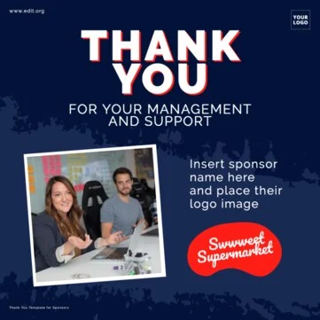 Edit a Flyer for Sponsorship