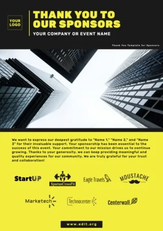 Edit a Flyer for Sponsorship