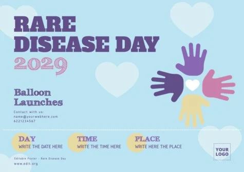 Edit a Disease Day flyer