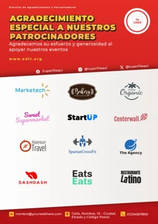 Edita un cartel para patrocinio