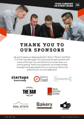 Edit a Flyer for Sponsorship