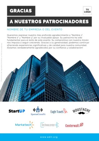 Edita un cartel para patrocinio