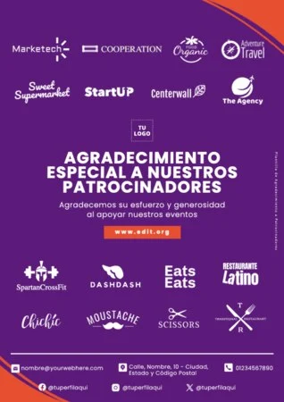 Edita un cartel para patrocinio