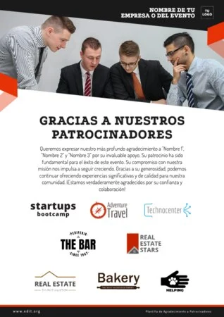 Edita un cartel para patrocinio