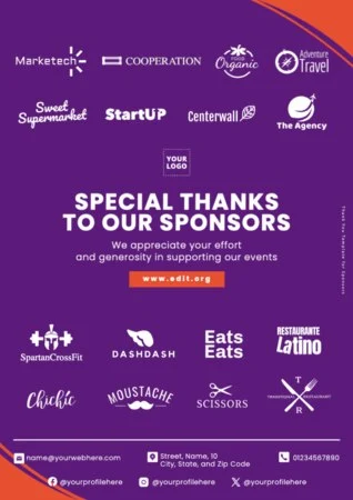 Edit a Flyer for Sponsorship