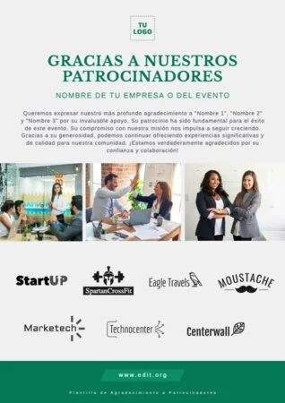 Edita un cartel para patrocinio