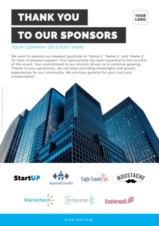 Edit a Flyer for Sponsorship