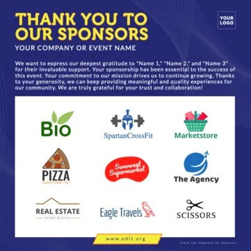 Edit a Flyer for Sponsorship