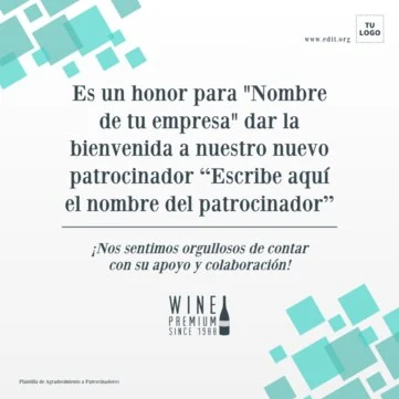 Edita un cartel para patrocinio