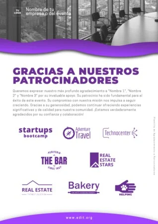 Edita un cartel para patrocinio