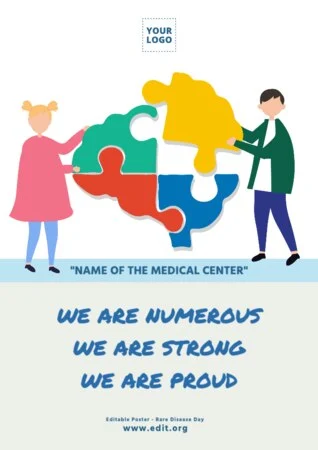 Edit a Disease Day flyer