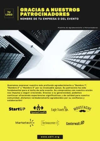 Edita un cartel para patrocinio