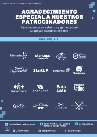 Edita un cartel para patrocinio