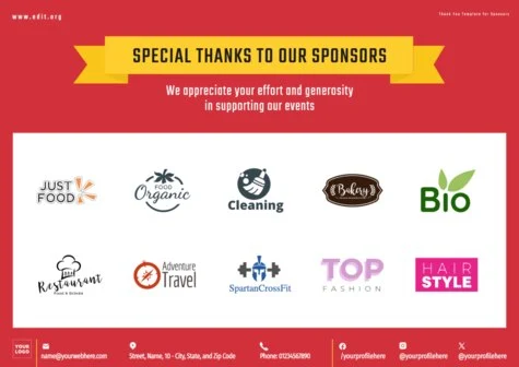 Edit a Flyer for Sponsorship