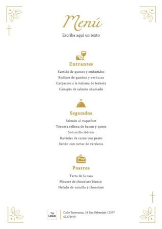 Edita tarjetas de comunión
