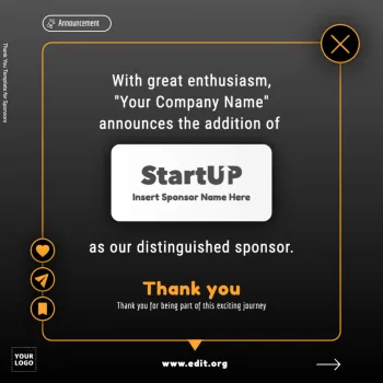 Edit a Flyer for Sponsorship