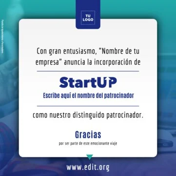 Edita un cartel para patrocinio