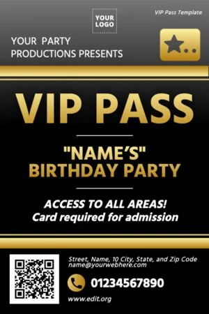 Edit a VIP flyer