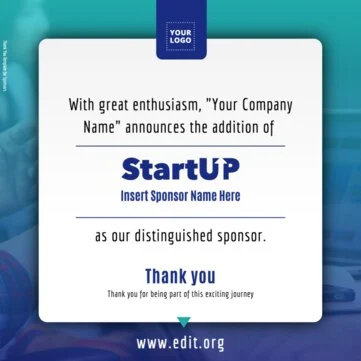 Edit a Flyer for Sponsorship