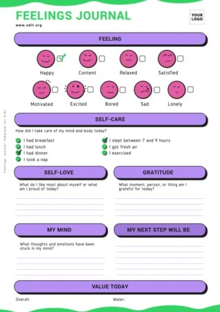 Edit an Emotions Tracker