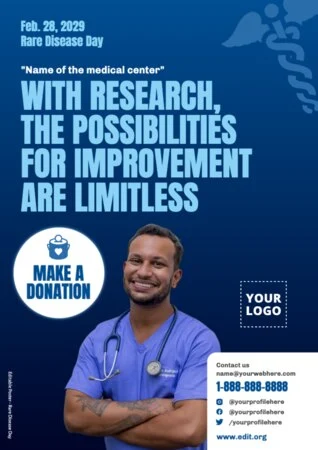 Edit a Disease Day flyer