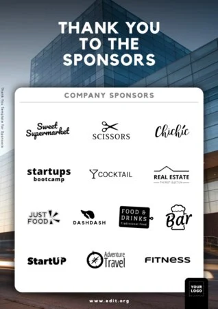 Edit a Flyer for Sponsorship