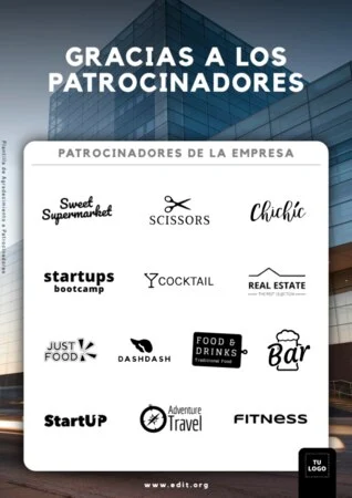 Edita un cartel para patrocinio