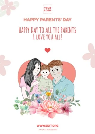 Edit a Parents' Day poster