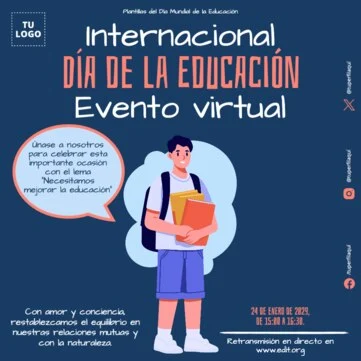 Edita flyers del Día de la Educación