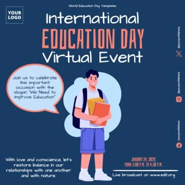 Edit an Education Day flyer