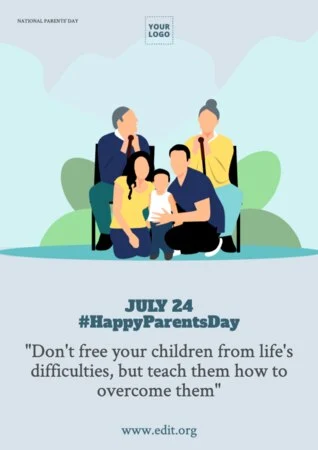 Edit a Parents' Day poster