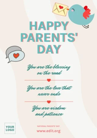 Edit a Parents' Day poster