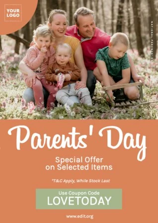 Edit a Parents' Day poster