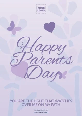 Edit a Parents' Day poster