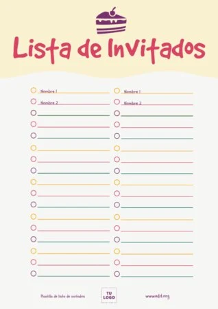 Edita una Lista de Invitados