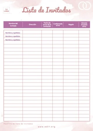 Edita una Lista de Invitados