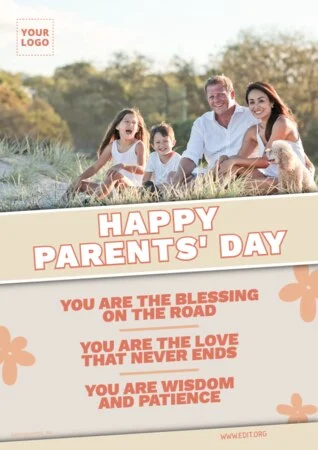 Edit a Parents' Day poster