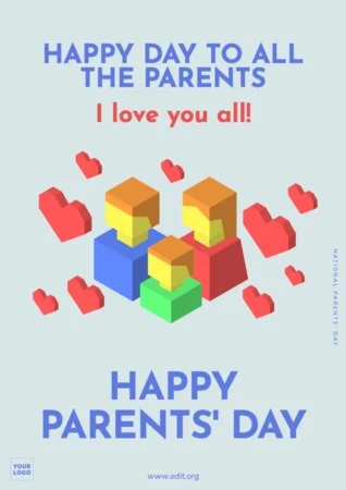 Edit a Parents' Day poster