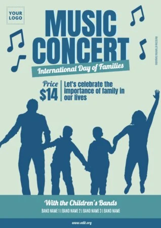 Edit a Day of Families flyer