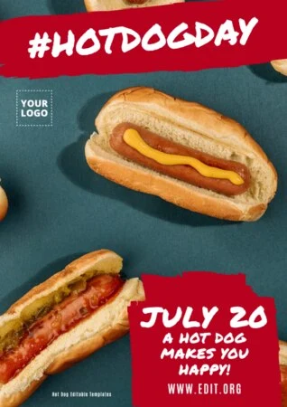 Edit a Hot Dog flyer