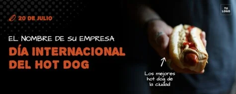 Edita un banner de Hot dogs