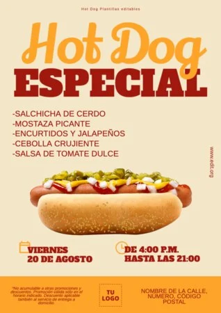Editar una plantilla de comida