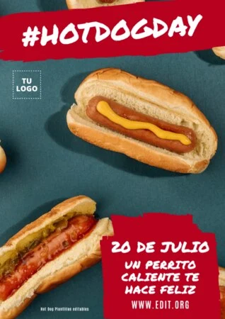 Edita un banner de Hot dogs