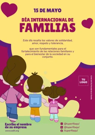 Edita flyers del Día de la Familia